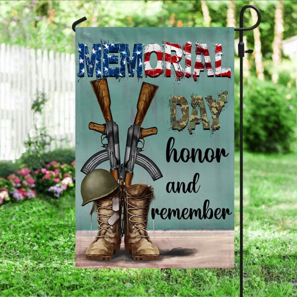 Memorial Day Flags: Honor & Remember Veterans - TQN1008F - Image 3