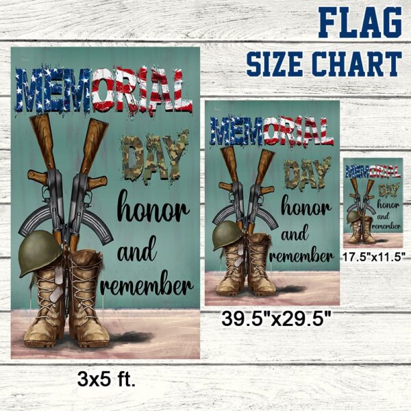 Memorial Day Flags: Honor & Remember Veterans - TQN1008F - Image 7