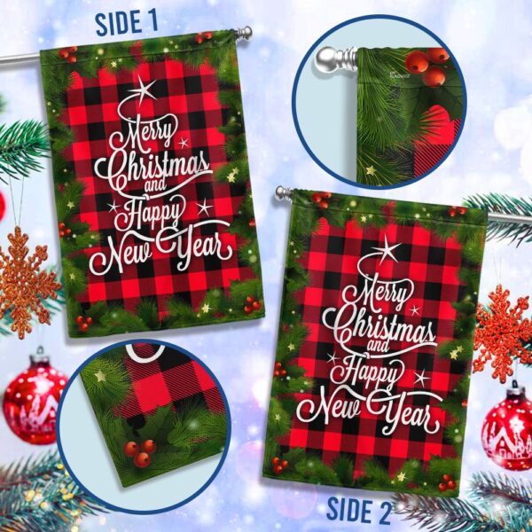 Merry Christmas & Happy New Year Flag Banner - TQN772F - Image 2