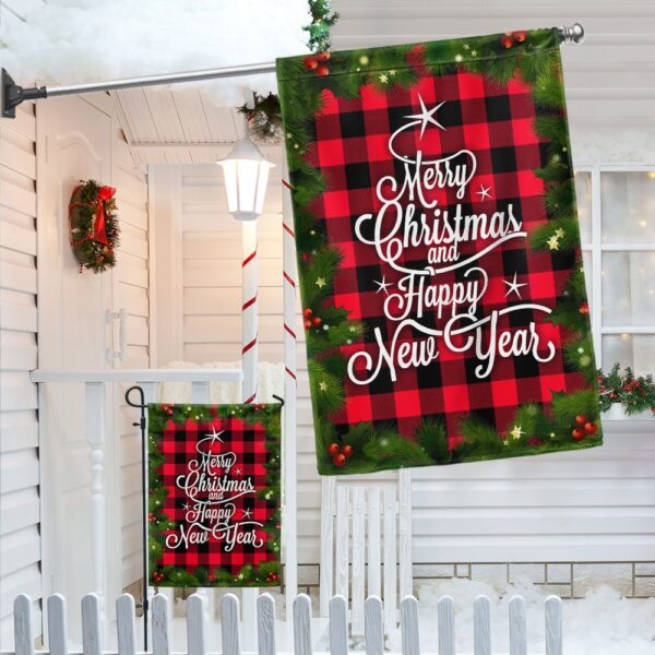 Merry Christmas & Happy New Year Flag Banner - TQN772F - Image 4