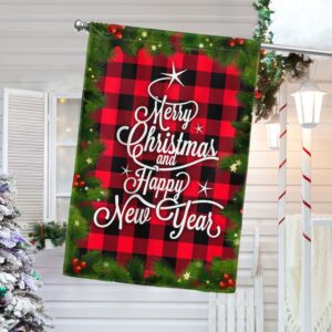 Merry Christmas & Happy New Year Flag Banner - TQN772F