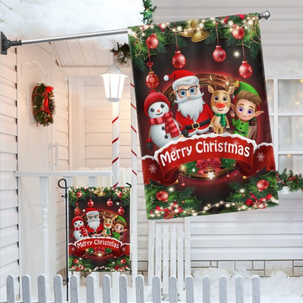 Funny Christmas Character Flag - Merry Christmas LNT816F - Image 4