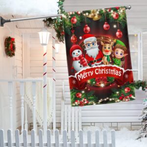 Funny Christmas Character Flag - Merry Christmas LNT816F