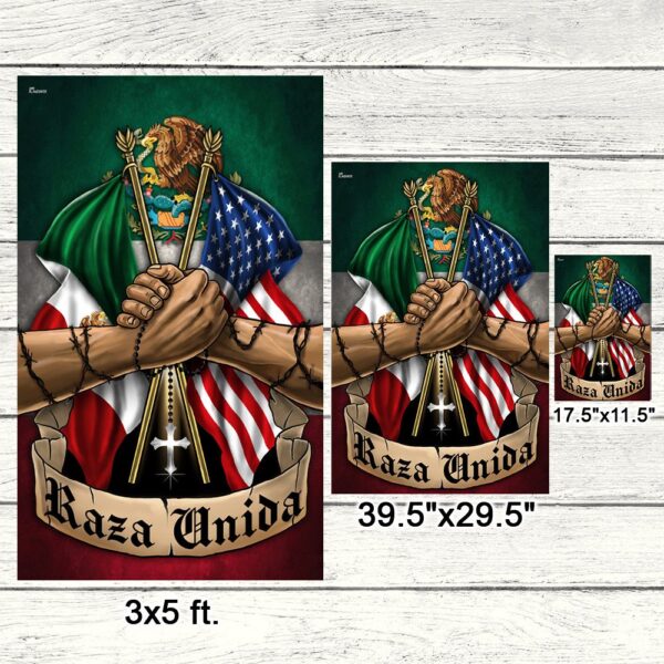 Mexican American Flag THN2179F - Image 8