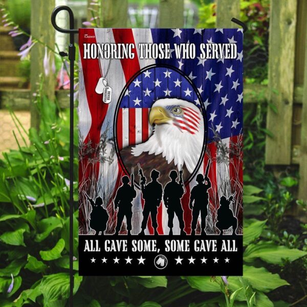 Patriotic Veteran Garden Flag: Honor Military Heroes - Image 2