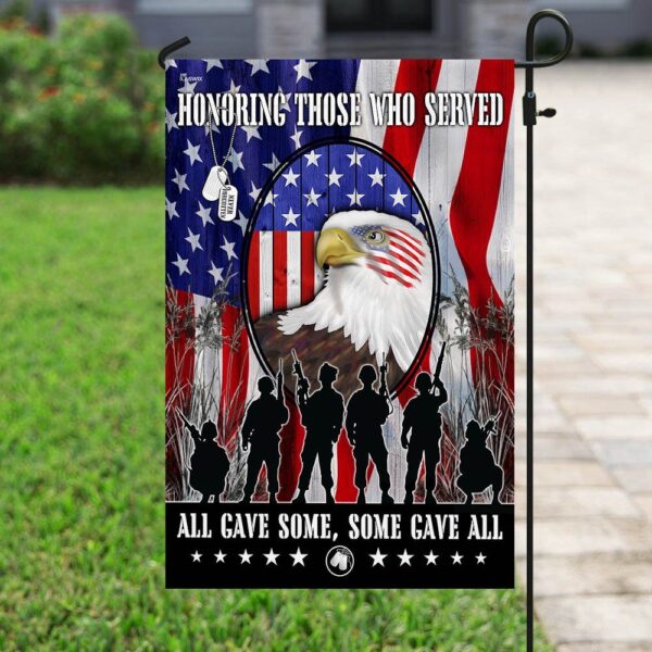 Patriotic Veteran Garden Flag: Honor Military Heroes