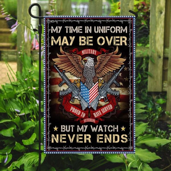 Veteran Garden Flag: Proudly Served USA - Image 2