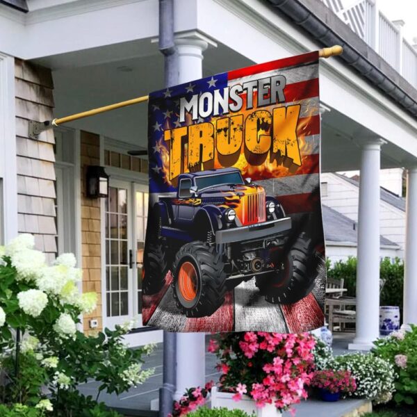 American Flag Monster Truck: Patriotic Power & Style