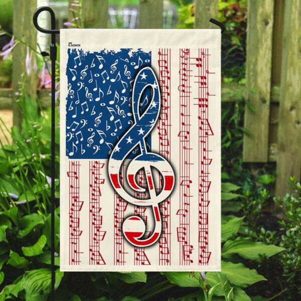 Patriotic Music Notes Flag Decor QNN132F - Image 7