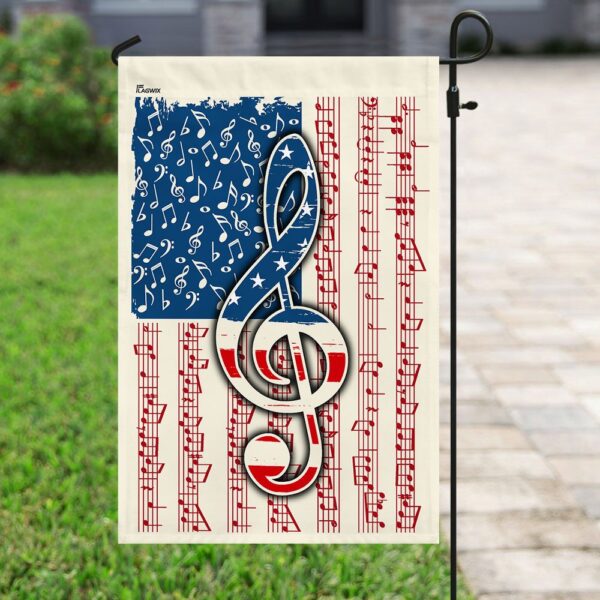 Patriotic Music Notes Flag Decor QNN132F - Image 6