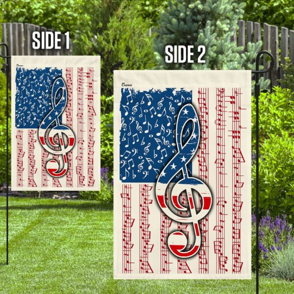 Patriotic Music Notes Flag Decor QNN132F - Image 10