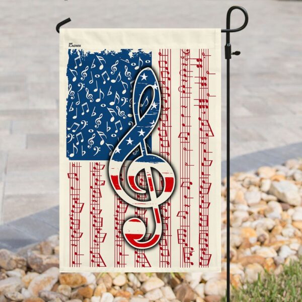Patriotic Music Notes Flag Decor QNN132F - Image 8