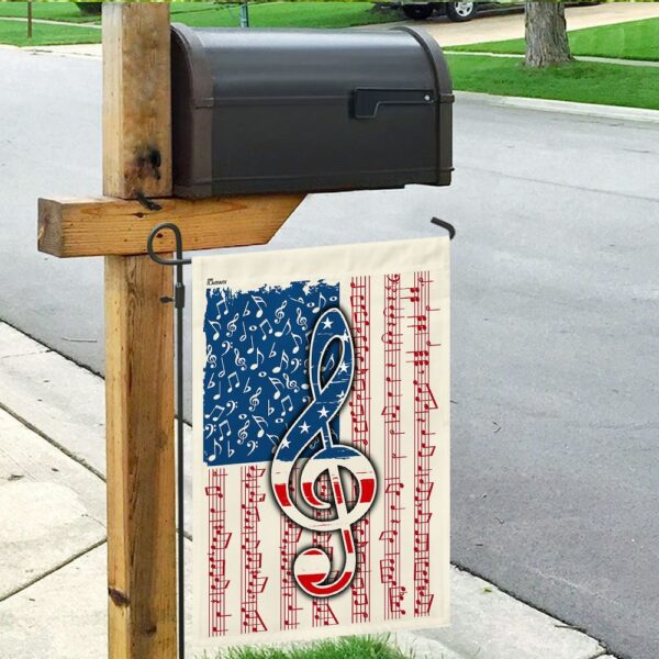 Patriotic Music Notes Flag Decor QNN132F - Image 9