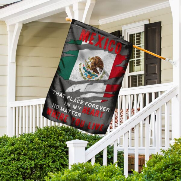Mexico Flag DBX2019F Heart Design: Show Your Love - Image 5