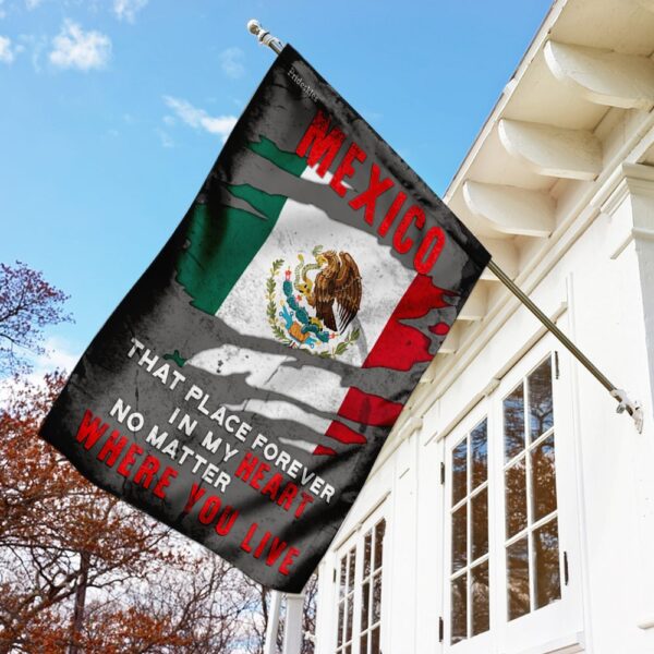 Mexico Flag DBX2019F Heart Design: Show Your Love