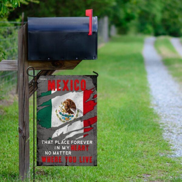 Mexico Flag DBX2019F Heart Design: Show Your Love - Image 9