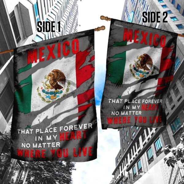 Mexico Flag DBX2019F Heart Design: Show Your Love - Image 4