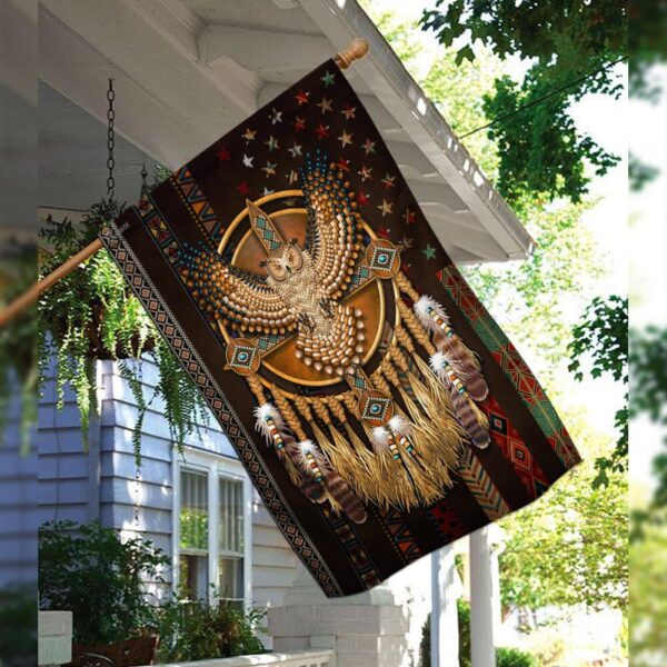Native American Eagle Flag: THB2080F - Authentic Tribal Design - Image 3