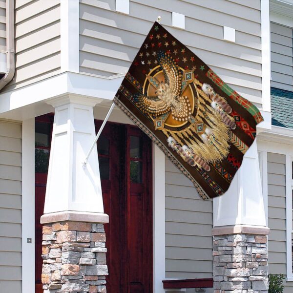 Native American Eagle Flag: THB2080F - Authentic Tribal Design - Image 4