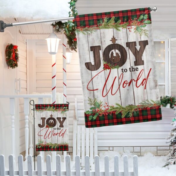 Joy to the World Nativity Flag - LNT819F - Image 4