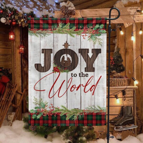 Joy to the World Nativity Flag - LNT819F - Image 3