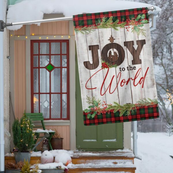 Joy to the World Nativity Flag - LNT819F
