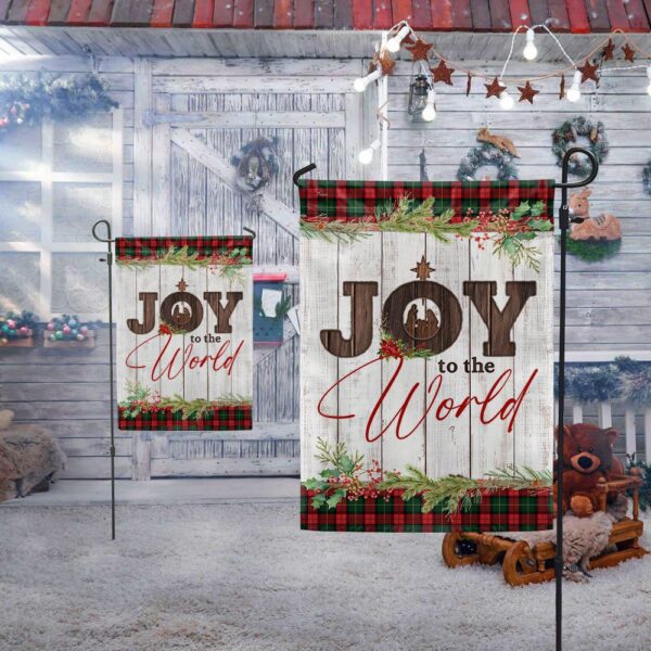 Joy to the World Nativity Flag - LNT819F - Image 5