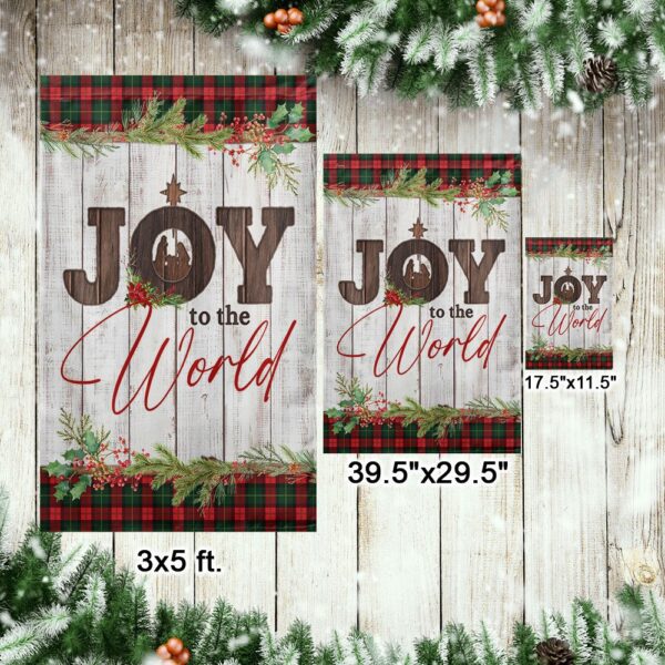 Joy to the World Nativity Flag - LNT819F - Image 7