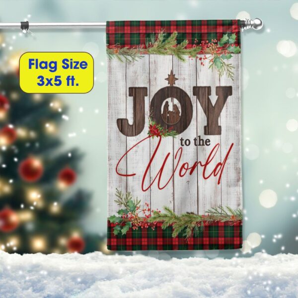 Joy to the World Nativity Flag - LNT819F - Image 6