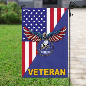Navy Seabee Veteran US Garden Flag: American Pride