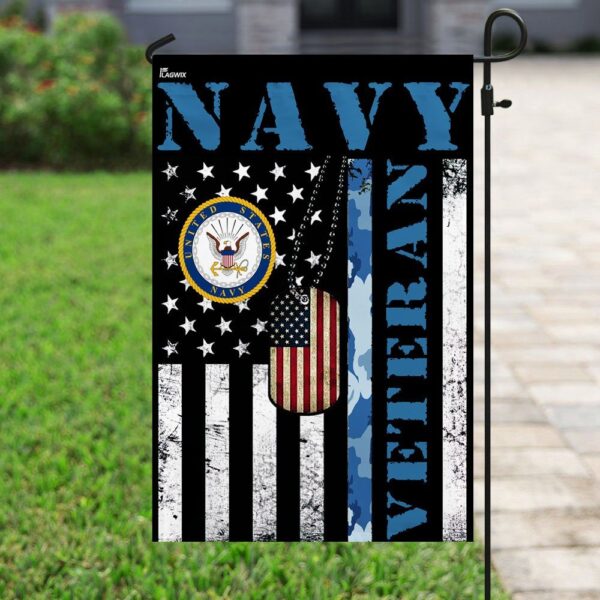 Navy Veteran Garden Flag: Honor Their Service