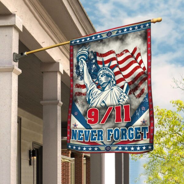 Never Forget 9/11 Flag: TRN56F - Patriotic American Flag