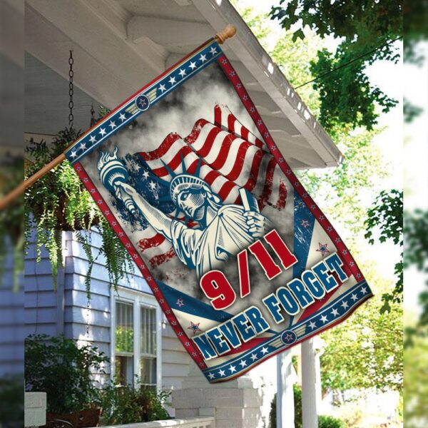 Never Forget 9/11 Flag: TRN56F - Patriotic American Flag - Image 3