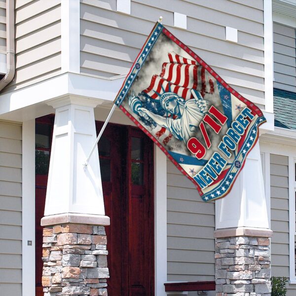 Never Forget 9/11 Flag: TRN56F - Patriotic American Flag - Image 4