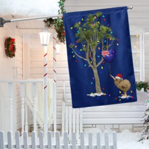 New Zealand Christmas Flag: Kiwi Bird & Cabbage Tree Design (LNT793F)