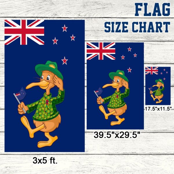 Anzac Day Kiwi Bird New Zealand Flag Lapel Pin LNT857F - Image 7