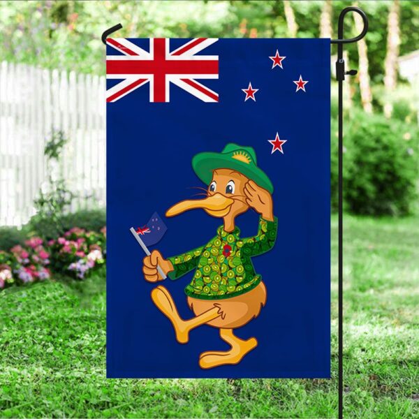 Anzac Day Kiwi Bird New Zealand Flag Lapel Pin LNT857F - Image 3