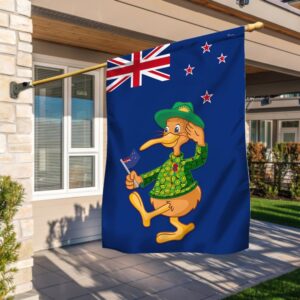 Anzac Day Kiwi Bird New Zealand Flag Lapel Pin LNT857F