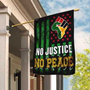 Juneteenth Flag: No Justice No Peace - THN2103F4