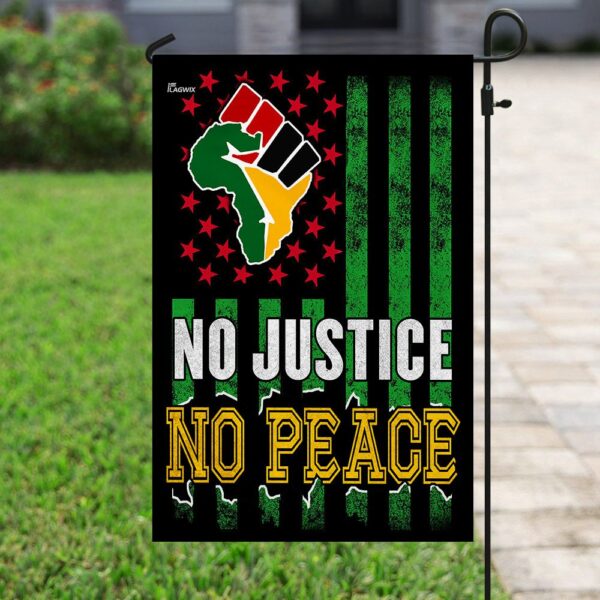 Juneteenth Flag: No Justice No Peace - THN2103F4 - Image 6