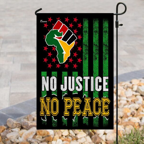 Juneteenth Flag: No Justice No Peace - THN2103F4 - Image 8