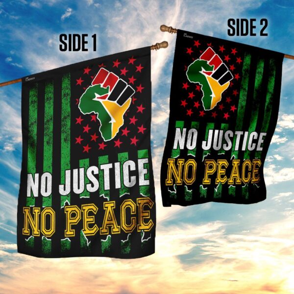 Juneteenth Flag: No Justice No Peace - THN2103F4 - Image 5