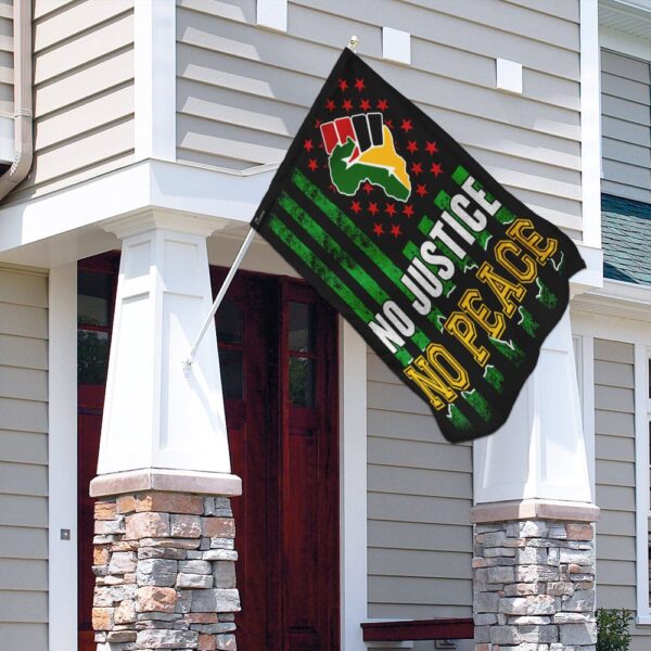 Juneteenth Flag: No Justice No Peace - THN2103F4 - Image 4