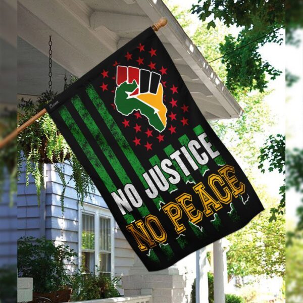 Juneteenth Flag: No Justice No Peace - THN2103F4 - Image 3
