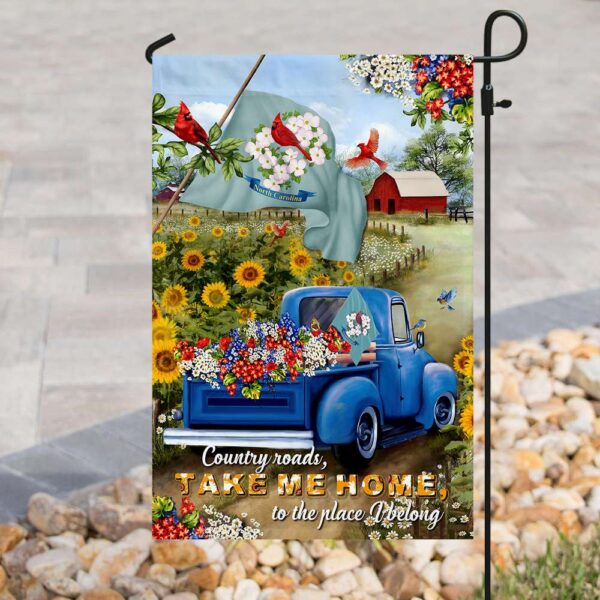 North Carolina Country Roads Flag: PSL166Fv4a - Image 3