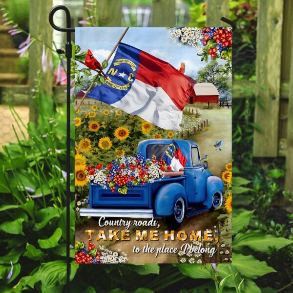 North Carolina Country Roads Flag: PSL166Fv4b - Image 2