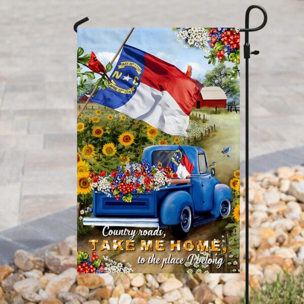 North Carolina Country Roads Flag: PSL166Fv4b - Image 3