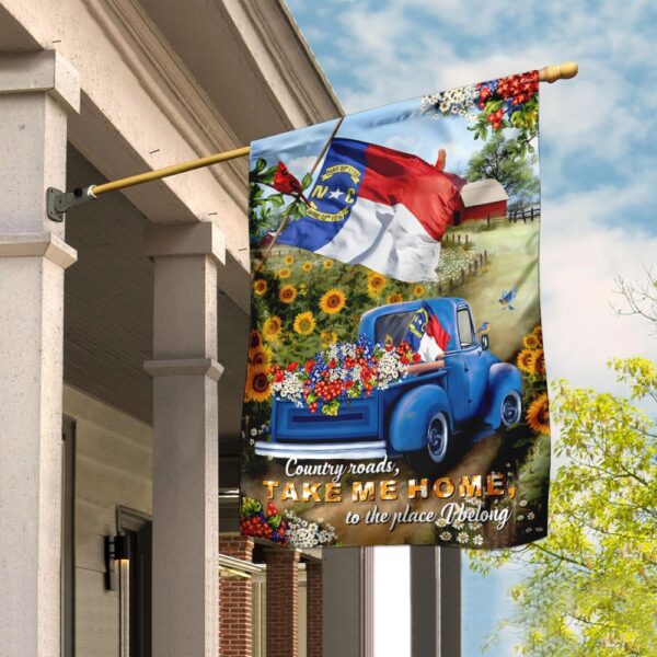 North Carolina Country Roads Flag: PSL166Fv4b - Image 6