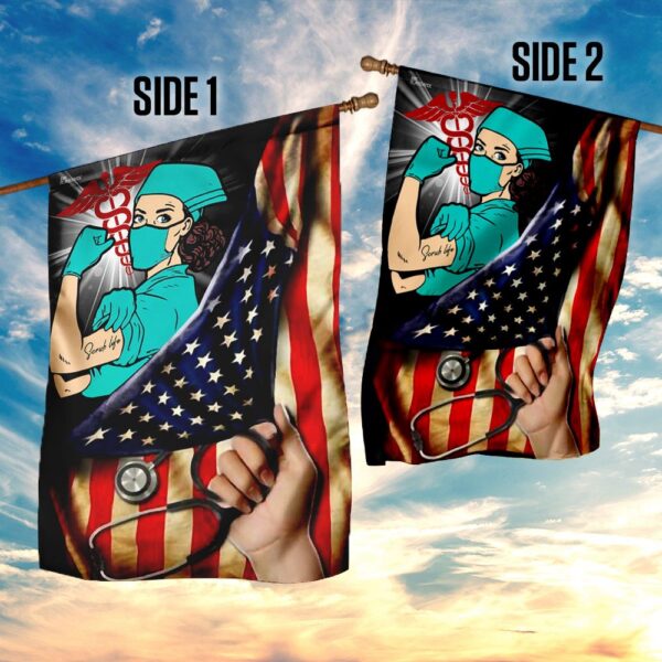 Nurse Scrub Life Flag: THN2078F - Show Your Pride - Image 5
