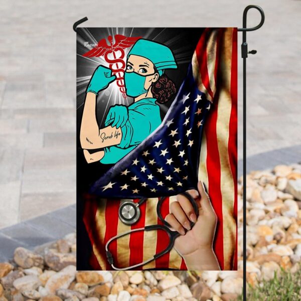 Nurse Scrub Life Flag: THN2078F - Show Your Pride - Image 8